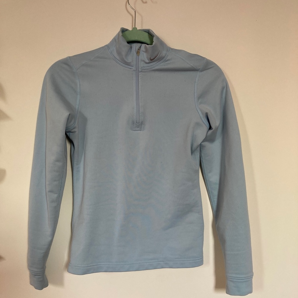 Nike FitDry quarter zip mock neck
